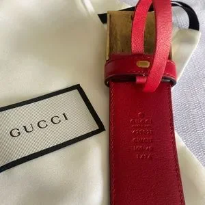 Gucci Guccissima Leather Belt Gold Feline Buckle *RARE* Gucci | Accessories | Gucci Guccissima Leather Belt Gold  main image 3